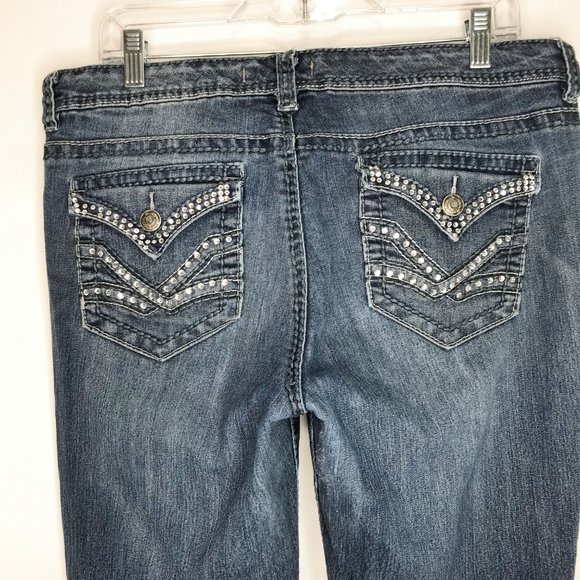 (SOLD)Nine West Boot Cut Jeans sz 12 Mid Rise - Picture 5 of 11